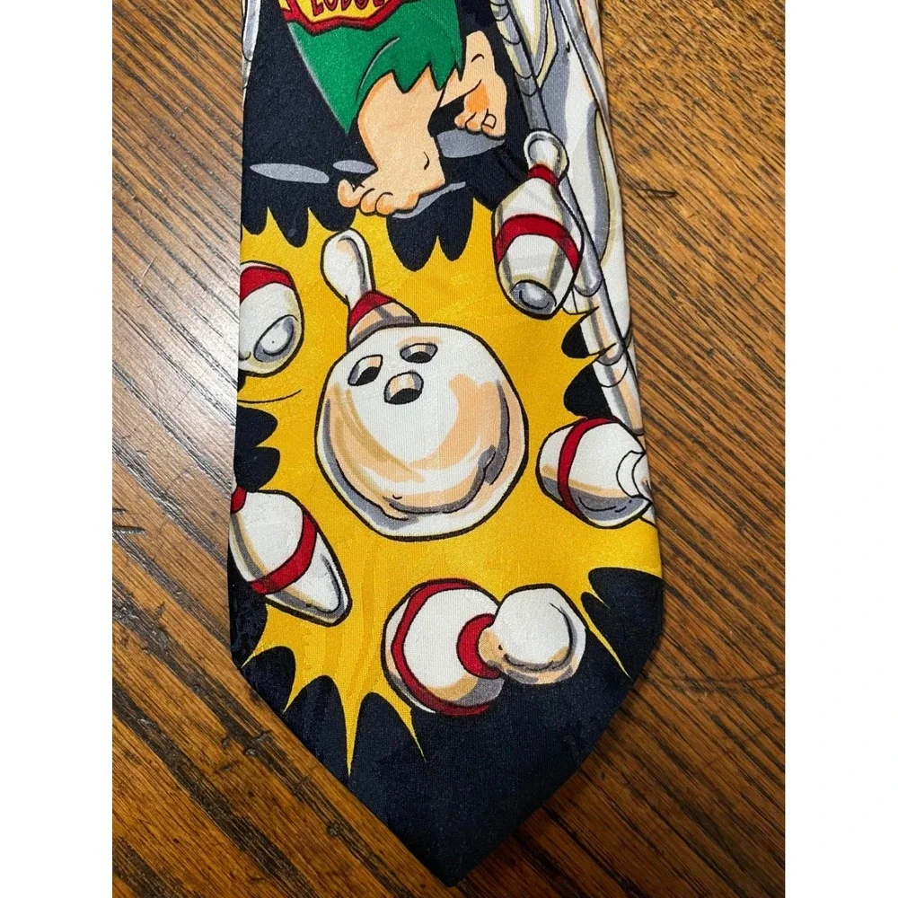 VTG Hanna Barbera Flintstones Water Buffalo Lodge Bowling Men's. Tie Fred Barney